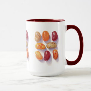 TOMBE JELLY BEANS Tall Maroon Combo Mug