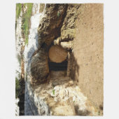 TOMBE VAN JEZUS FLEECE DEKEN (Voorkant)