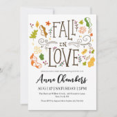tomber amoureux automne nuptiale invitations de do (Devant)