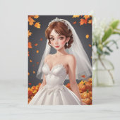 tomber amoureux automne nuptiale invitations de do (Debout devant)