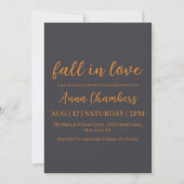 tomber amoureux automne nuptiale invitations de do (Dos)