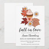tomber amoureux automne nuptiale invitations de do (Devant / Derrière)