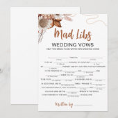 Tomber amoureux | Carte de jeu de Fête des mariées (Devant / Derrière)