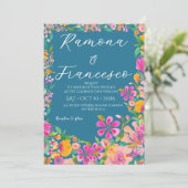 Tomber Amoureux de Vous Invitation de Mariage Flor (Debout devant)