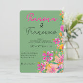 Tomber Amoureux de Vous Invitation de Mariage Flor (Debout devant)