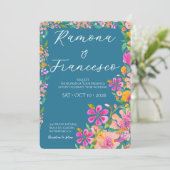 Tomber Amoureux de Vous Invitation de Mariage Flor (Debout devant)