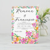 Tomber Amoureux de Vous Invitation de Mariage Flor (Debout devant)