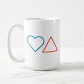 "Tomber amoureux du changement" Café Mug (Gauche)