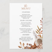 Tomber amoureux | Menu Mariage Boho Flowers (Devant)