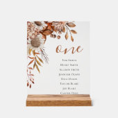 Tomber amoureux | Plan de siège Mariage Boho Flowe (Recto)