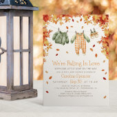 Tomber dans l'amour Automne Baby shower Invitation