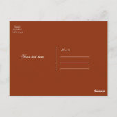 TOMBER DANS L'AMOUR Automne Carte de remerciements (Dos)