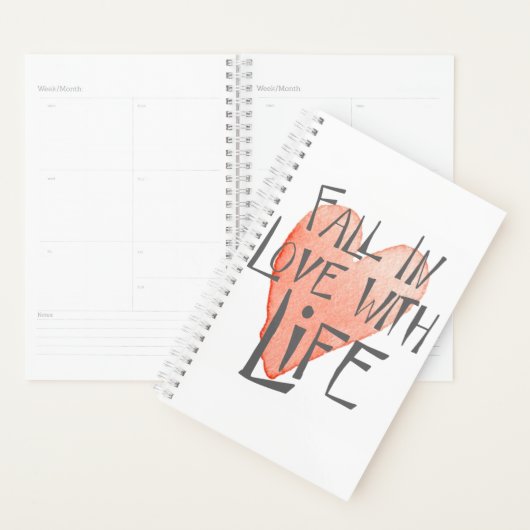 Tomber dans l'amour avec Life Planner (Devant avec enveloppe)