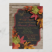 Tomber Dans L'Amour Baby shower Invitation (Devant / Derrière)