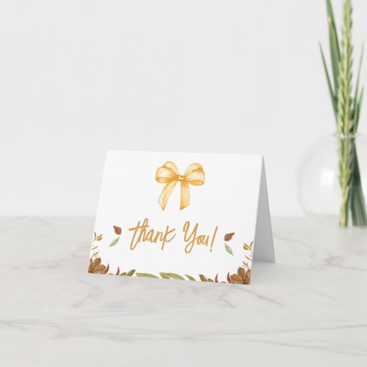 Tomber dans l'amour Carte de remerciements Baby sh (Devant)