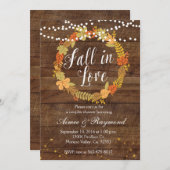 Tomber dans l'amour de douche Invitation (Devant / Derrière)