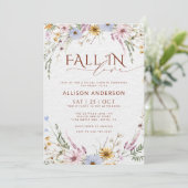 Tomber dans l'amour Élégante invitation de douche  (Debout devant)