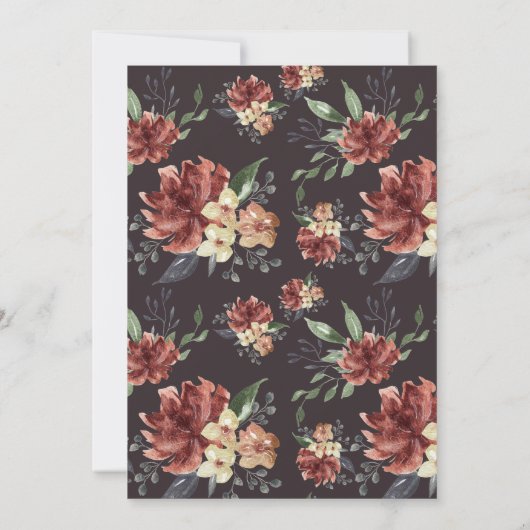 Tomber dans l'amour | Faire-part de mariage en fle (Dos)