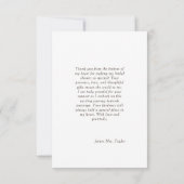 Tomber dans l'amour Fête des mariées Carte de reme (Dos)