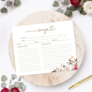 Tomber dans l'amour Fête des mariées Recette Carte