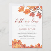 Tomber dans l'amour | Invitation de la douche nupt (Devant)