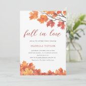 Tomber dans l'amour | Invitation de la douche nupt (Debout devant)