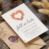 Tomber dans l'amour | Invitation de la douche nupt