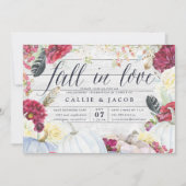 Tomber dans l'amour | Invitation de la fête d'enga (Devant)