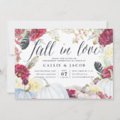 Tomber dans l'amour | Invitation de la fête d'enga (Devant)