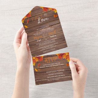 Tomber Dans L'Amour Mariage Tout En Une Invitation