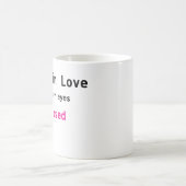 Tomber dans l'amour Mug (Centre)