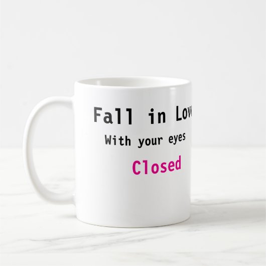 Tomber dans l'amour Mug (Gauche)