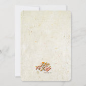 Tomber dans l'amour nuptiale invitation de douche (Dos)