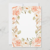 Tomber dans l'amour Peach Baby shower Invitation (Dos)