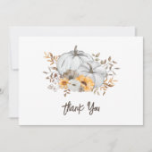 Tomber dans le Baby shower d'amour Carte de remerc (Devant)