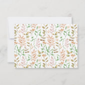 Tomber dans le Baby shower d'amour Carte de remerc (Dos)