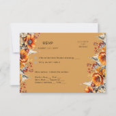 TOMBER FLORAL RSVP | ORANGE FLEURS | MARIAGE RUSTI (Devant)