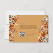TOMBER FLORAL RSVP | ORANGE FLEURS | MARIAGE RUSTI (Dos)
