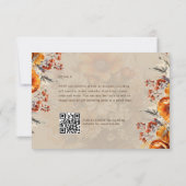 TOMBER FLORAL RSVP | ORANGE FLEURS | MARIAGE RUSTI (Dos)