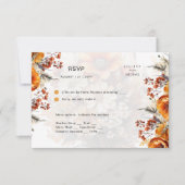 TOMBER FLORAL RSVP | ORANGE FLEURS | MARIAGE RUSTI (Devant)