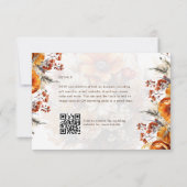 TOMBER FLORAL RSVP | ORANGE FLEURS | MARIAGE RUSTI (Dos)