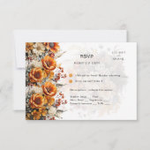 TOMBER FLORAL RSVP | ORANGE FLEURS | MARIAGE RUSTI (Devant)