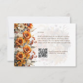 TOMBER FLORAL RSVP | ORANGE FLEURS | MARIAGE RUSTI (Dos)