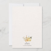 TOMBER Invitation de la douche nuptiale, tomber am (Dos)