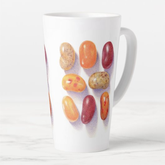 TOMBER JELLES HARICOTS Tall Latte Mug (Angle droit)
