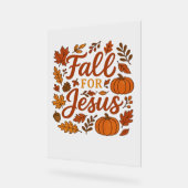 Tomber Pour Jésus Automne Citrouille Foi Chrétienn (Angle)