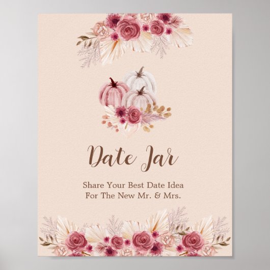 Tombez Amoureux Affiche de Pot de Rendez-vous Rose (Devant)