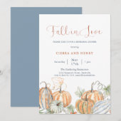 Tombez amoureux Invitation au dîner de répétition  (Devant / Derrière)