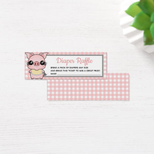 Tombola porcine de couche-culotte de baby shower