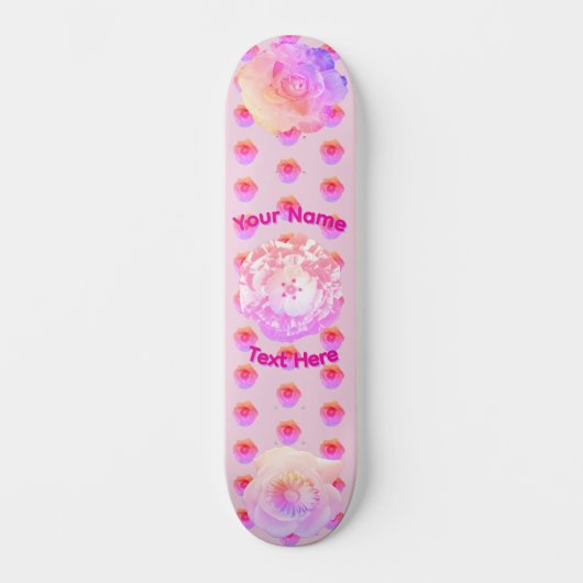 Tomboy Rose Boho Fleur Skateboard (Recto)